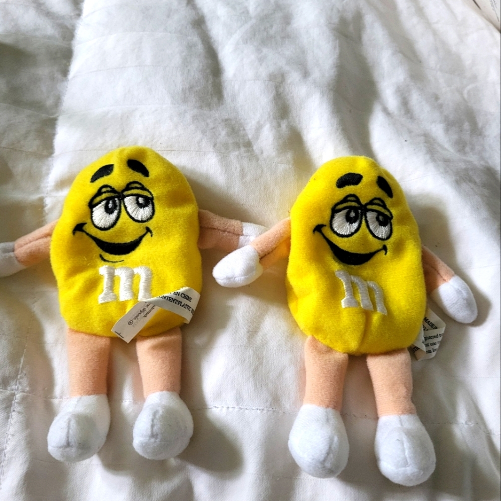 Mini yellow M&Ms plush